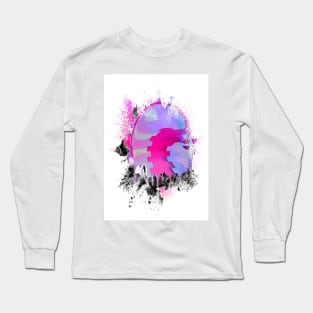 Towering wave graffiti abstract Long Sleeve T-Shirt